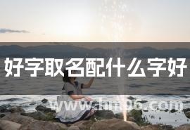 好字取名配什么字好